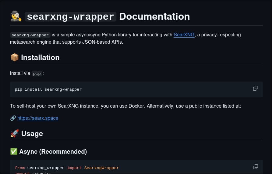 Searxng-Wrapper